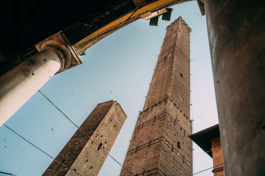 Bologna Walking tour with Tower Sky View and Archiginnasio - San Petronio: where scale does the talking