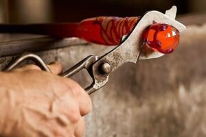 Glass Blowing Demonstration : pickup by wood boat Taxi + local guide - The Demonstration: Seeing Molten Glass Become Real Objects