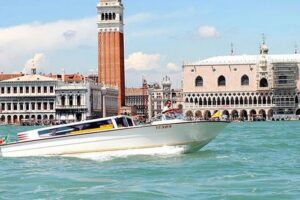 Private Departure Transfer from Venice to Marco Polo Airport - The Water Taxi Segment: Faster Than You Think, Smoother Than You Expect