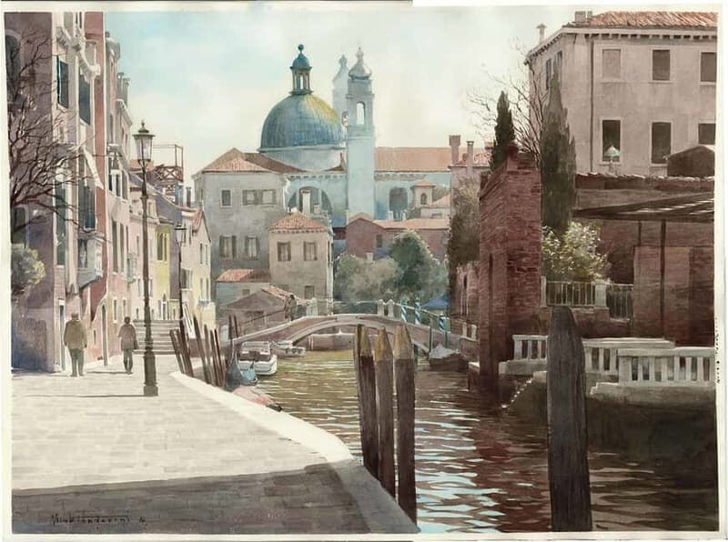 Venice: Watercolor Painting Class at the Prisons Palace - The 105-minute class flow: sketch, then color, then confidence