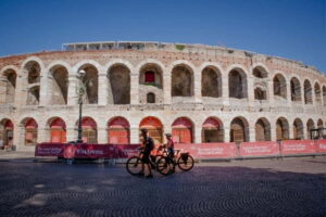 Verona: Classic and Hidden Gems Bike Tour - Meeting at Ristori Theater: the tour starts already in motion